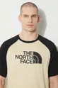 Памучна тениска The North Face M S/S Raglan Easy Tee Чоловічий