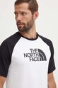 Bombažna kratka majica The North Face M S/S Raglan Easy Tee bela NF0A87N7FN41