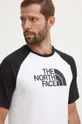 biela Bavlnené tričko The North Face M S/S Raglan Easy Tee