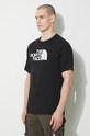 The North Face cotton t-shirt M S/S Raglan Easy Tee black NF0A87N7JK31