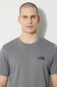 Μπλουζάκι The North Face M S/S Simple Dome Tee NF0A87NGDYY1 γκρί