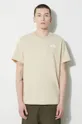 beżowy The North Face t-shirt bawełniany M S/S Redbox Tee