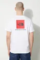 alb The North Face tricou din bumbac M S/S Redbox Tee