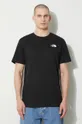 czarny The North Face t-shirt bawełniany M S/S Redbox Tee