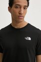 The North Face t-shirt bawełniany M S/S Redbox Tee czarny NF0A87NPJK31