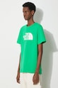 The North Face t-shirt bawełniany M S/S Easy Tee zielony NF0A87N5PO81