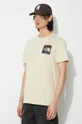 beżowy The North Face t-shirt bawełniany M S/S Fine Tee