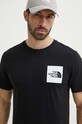 Odzież The North Face t-shirt bawełniany M S/S Fine Tee NF0A87NDJK31 czarny