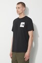 The North Face t-shirt in cotone M S/S Fine Tee nero NF0A87NDJK31