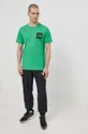 The North Face t-shirt bawełniany M S/S Fine Tee zielony