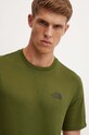 The North Face tricou M S/S Simple Dome Tee verde NF0A87NGPIB1