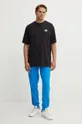 Pamučna majica The North Face M S/S Essential Oversize Tee crna