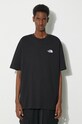 The North Face cotton t-shirt M S/S Essential Oversize Tee black NF0A87NRJK31