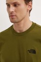 The North Face tricou din bumbac M S/S Essential Oversize Tee verde NF0A87NRPIB1