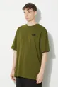 zielony The North Face t-shirt bawełniany M S/S Essential Oversize Tee
