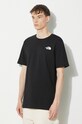 The North Face pamut póló M S/S Redbox Celebration Tee NF0A87NVJK31 fekete