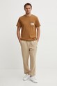 The North Face tricou din bumbac M Berkeley California Pocket S/S Tee NF0A87U21731 maro SS24