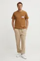 Памучна тениска The North Face M Berkeley California Pocket S/S Tee кафяв