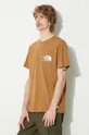 brown The North Face cotton t-shirt M Berkeley California Pocket S/S Tee