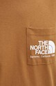The North Face tricou din bumbac M Berkeley California Pocket S/S Tee NF0A87U21731 maro
