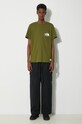 The North Face cotton t-shirt M Berkeley California Pocket S/S Tee NF0A87U2PIB1 green SS24