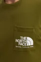 zöld The North Face pamut póló M Berkeley California Pocket S/S Tee