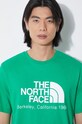 The North Face tricou din bumbac M Berkeley California S/S Tee NF0A87U5PO81 verde