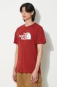 Pamučna majica The North Face M S/S Easy Tee bordo NF0A87N5POJ1