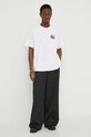 Βαμβακερό μπλουζάκι Levi's 0008C λευκό SS25