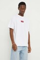 Bavlnené tričko Levi's 0008C biela SS25