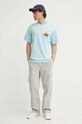 Levi's t-shirt bawełniany 0008C turkusowy SS25