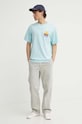 Levi's t-shirt bawełniany 0008C turkusowy SS25