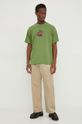 Pamučna majica Levi's 0008C zelena SS25