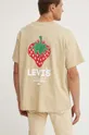 Bavlnené tričko Levi's béžová