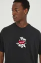 μαύρο Βαμβακερό μπλουζάκι Levi's