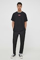Levi's tricou din bumbac 0008C negru SS25