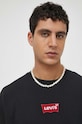 Levi's tricou din bumbac negru 0008C