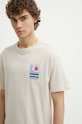Protest t-shirt bawełniany Prtrudge beżowy 1711743