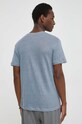Odzież Bruuns Bazaar t-shirt lniany BBM2266N niebieski