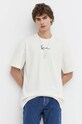 Karl Kani t-shirt bawełniany 6069085 beżowy SS24
