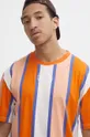 Karl Kani t-shirt bawełniany pomarańczowy 6069096