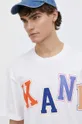 bela Bombažna kratka majica Karl Kani