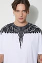 Bavlněné tričko Marcelo Burlon Icon Wings Basic CMAA056C99JER0010110 bílá