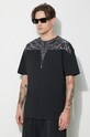 Marcelo Burlon t-shirt bawełniany Icon Wings Basic czarny CMAA056C99JER0011010