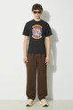 Βαμβακερό μπλουζάκι Human Made Graphic HM27TE004 μαύρο SS24