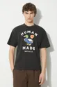 μαύρο Βαμβακερό μπλουζάκι Human Made Graphic