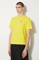 Βαμβακερό μπλουζάκι Human Made Color κίτρινο HM27CS007