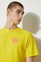 Βαμβακερό μπλουζάκι Human Made Color HM27CS007 κίτρινο