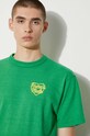 Хлопковая футболка Human Made Color HM27CS007 зелёный