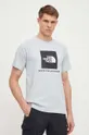 sivá Bavlnené tričko The North Face Pánsky